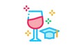 wine expert taster Icon Animation