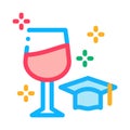 Wine expert taster icon vector outline illustration