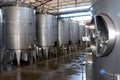 Wine fermentation vats Royalty Free Stock Photo