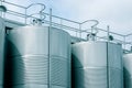 Wine Fermenting in huge vats