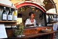 Wine festival in the medieval village of Staffolo in central Italy Royalty Free Stock Photo