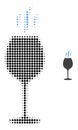 Wine Flavour Halftone Dotted Icon Royalty Free Stock Photo
