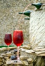 Wine fontain Royalty Free Stock Photo