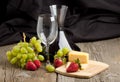 Wine and fruits Royalty Free Stock Photo
