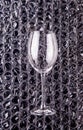 Wine Glass On Big Bubble Wrap Royalty Free Stock Photo