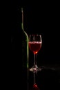 Wine glass and bottle sillouette, Pune,