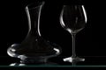 wine glass with carafe Royalty Free Stock Photo