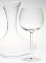 wine glass with carafe Royalty Free Stock Photo