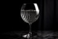 Wine glass with clean water. Generate Ai Royalty Free Stock Photo