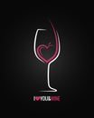 Wine glass concept background Royalty Free Stock Photo