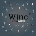 Wine glass concept menu design Royalty Free Stock Photo