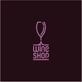 Wine glass icon Royalty Free Stock Photo