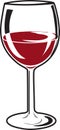 Wine glass icon Royalty Free Stock Photo
