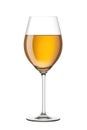 Passito wine glass isolated on white background Royalty Free Stock Photo