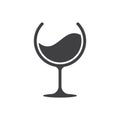 wine glass juice logo
