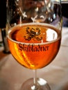 Wine glass with the logo of DS Skibladner