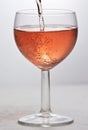 Wine glass with red sparkling drink Royalty Free Stock Photo