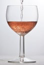 Wine glass with red sparkling drink Royalty Free Stock Photo