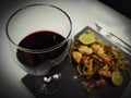 Wine glass redwine glasswine drink lunch dinner romantic