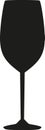 Wine glass silhouette