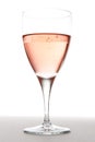 Wine Glass with Sparkling RosÃÂ© Royalty Free Stock Photo