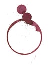 Wine glass stain Royalty Free Stock Photo