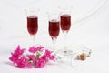 Wine Glasses with Flowers