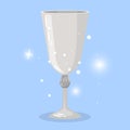 Wine goblet cartoon object for game Royalty Free Stock Photo