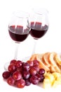 Wine and gourmet food Royalty Free Stock Photo