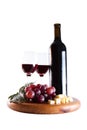 Wine and grapes Royalty Free Stock Photo
