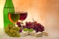 wine and grapes Royalty Free Stock Photo