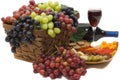 Wine and Grapes Royalty Free Stock Photo