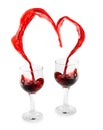 Wine Heart Royalty Free Stock Photo