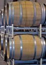 Wine Kegs full of wine and aging Royalty Free Stock Photo