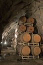 Wine Kegs Underground Royalty Free Stock Photo