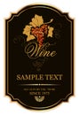 Wine label Royalty Free Stock Photo