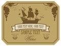 Wine label Royalty Free Stock Photo