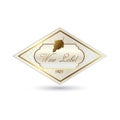 wine label. Vector illustration decorative design Royalty Free Stock Photo
