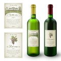 Wine Labels Set vector design illustration Royalty Free Stock Photo