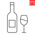 Wine line icon Royalty Free Stock Photo