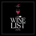 Wine List Menu template. Royalty Free Stock Photo