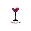 Wine logo design template.vector illustration of icon-vector