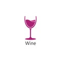 Wine logo design template