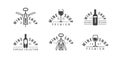 Wine logo or symbol. Winery, winemaking, drink concept Royalty Free Stock Photo