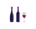 Wine Logo Template vector Royalty Free Stock Photo