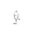Wine Logo Template vector symbol Royalty Free Stock Photo