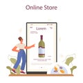 Wine maker online service or platform. Reciepe development, Royalty Free Stock Photo