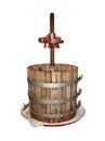 Wine making Press old isolated Royalty Free Stock Photo