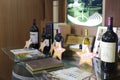 Wine markdowns Royalty Free Stock Photo