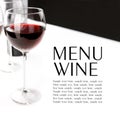 .Wine menu design Royalty Free Stock Photo